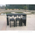 outdoor furniture garden rattan bar table and chairs RD-028